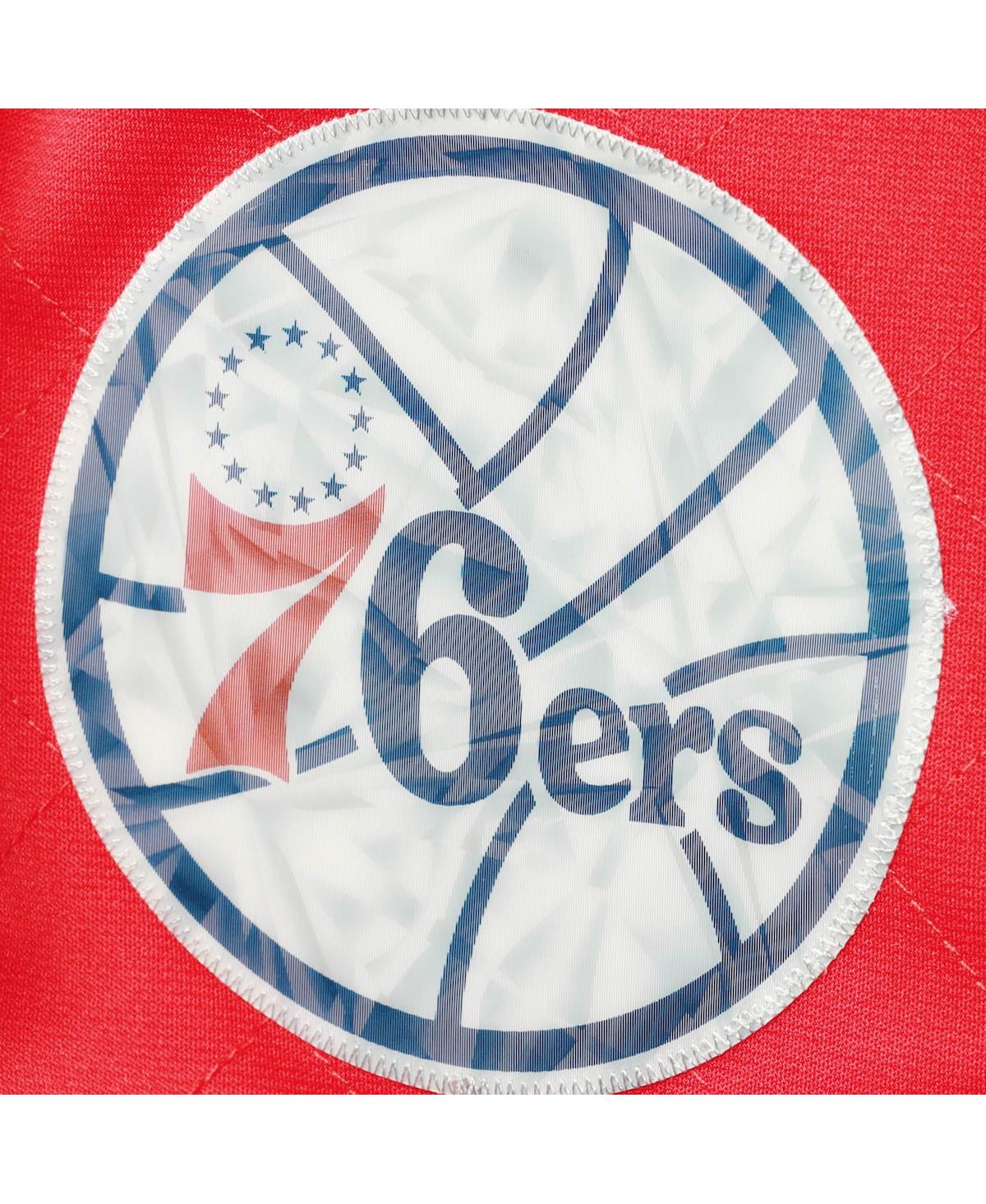 Men's Mitchell & NessPhiladelphia 76Ers Hardwood Classics 75th Anniversary Swingman Shorts - Red