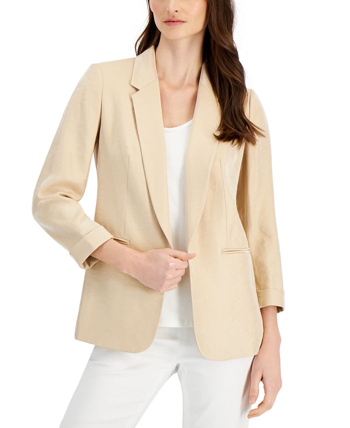 Anne klein new arrivals open front blazer