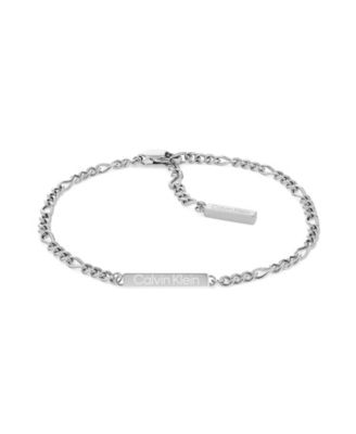 Stainless Steel 3-Pc. Set Mixed Chain Bracelets