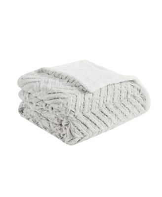 Adelyn Faux Fur 3-Pc. Duvet Cover Set, Full/Queen