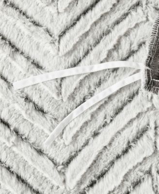 Adelyn Faux Fur 3-Pc. Duvet Cover Set, Full/Queen