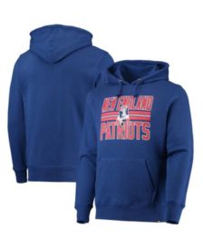 New England Patriots New Era Women's Throwback Colorblock Full-Zip Hoodie -  Red/Navy