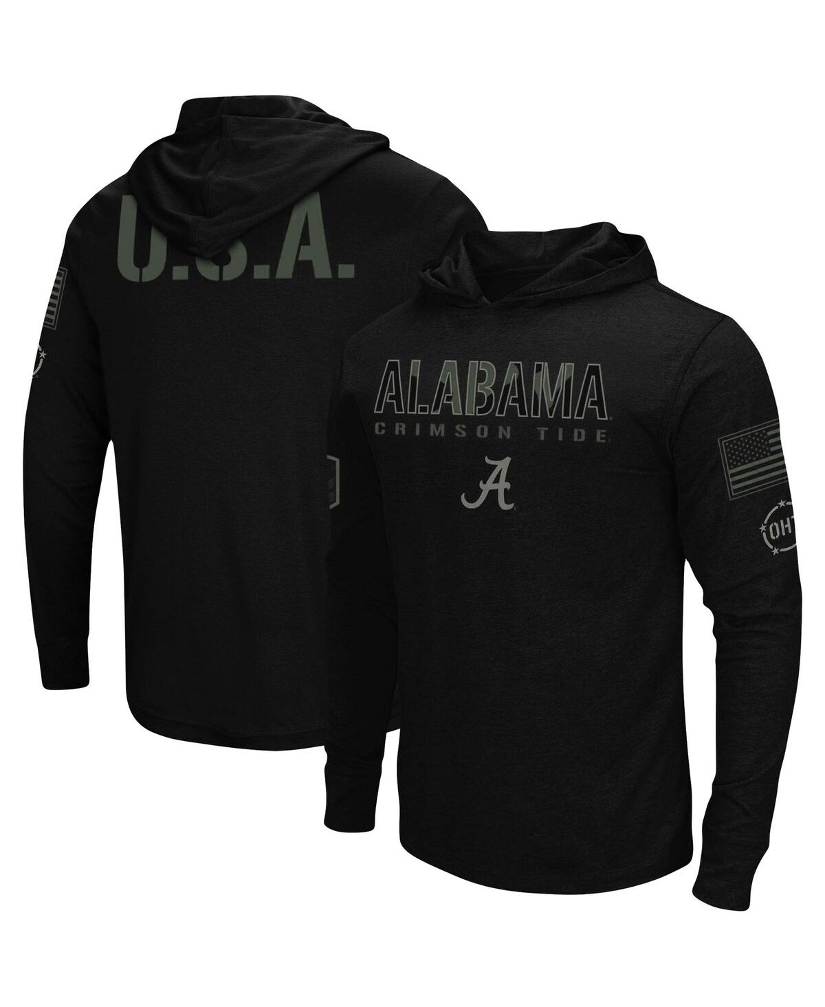 Men'sAlabama Crimson Tide Oht Military-Inspired Appreciation Hoodie Long Sleeve T-shirt - Black