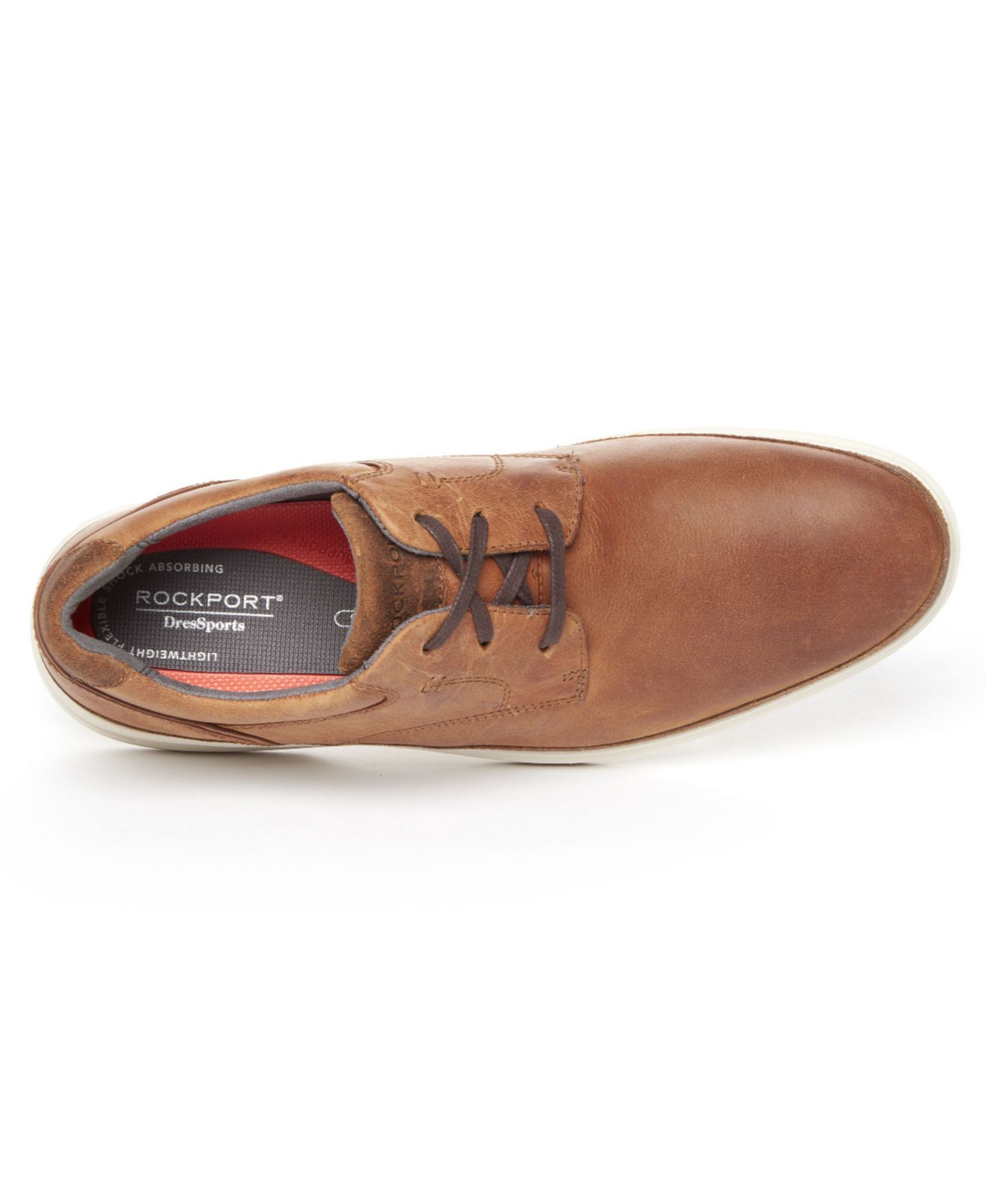 Мужские туфли Rockport Dressports 2 Go Pt Oxford, цвет: Карамельный — фото 4