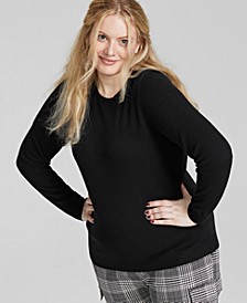 Plus Size Cashmere Crewneck Sweater, Created for Macy's