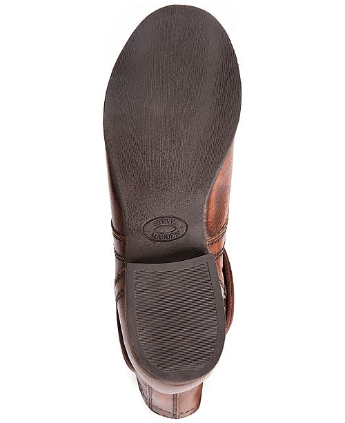 macy's steve madden troopa boots