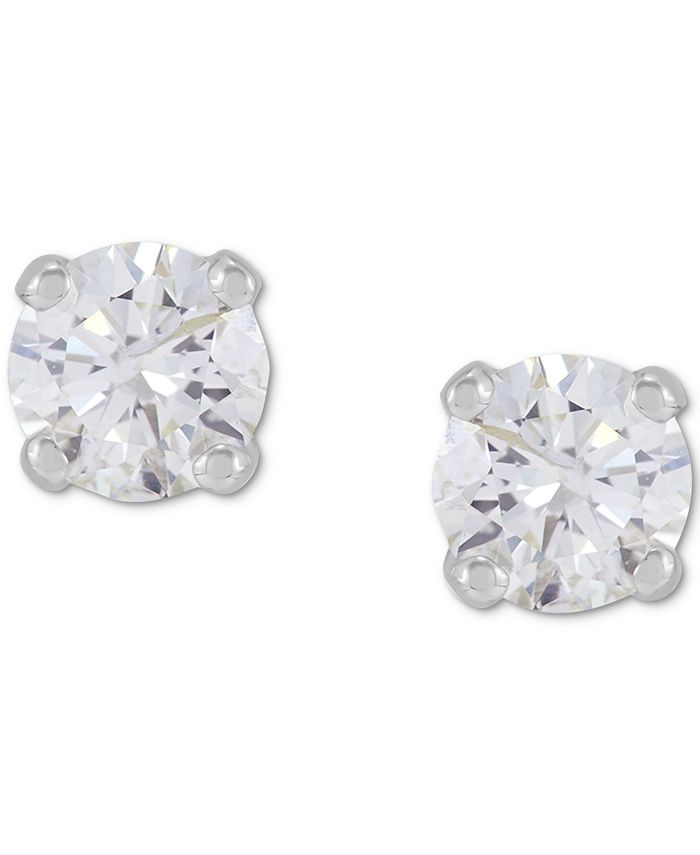 Macy's Diamond Stud Earrings (1/4 ct. t.w.) in 14k White Gold Macy's