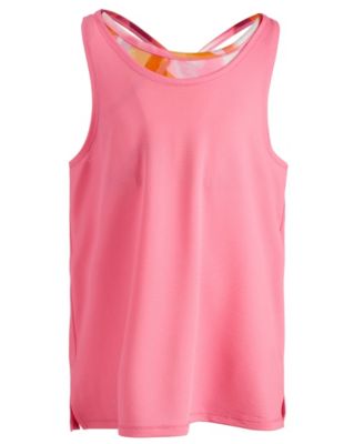 ID Ideology - Big Girls Floating Petals Layered-Look Tank