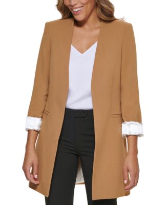 Calvin Klein Petite Open-Front 3/4 