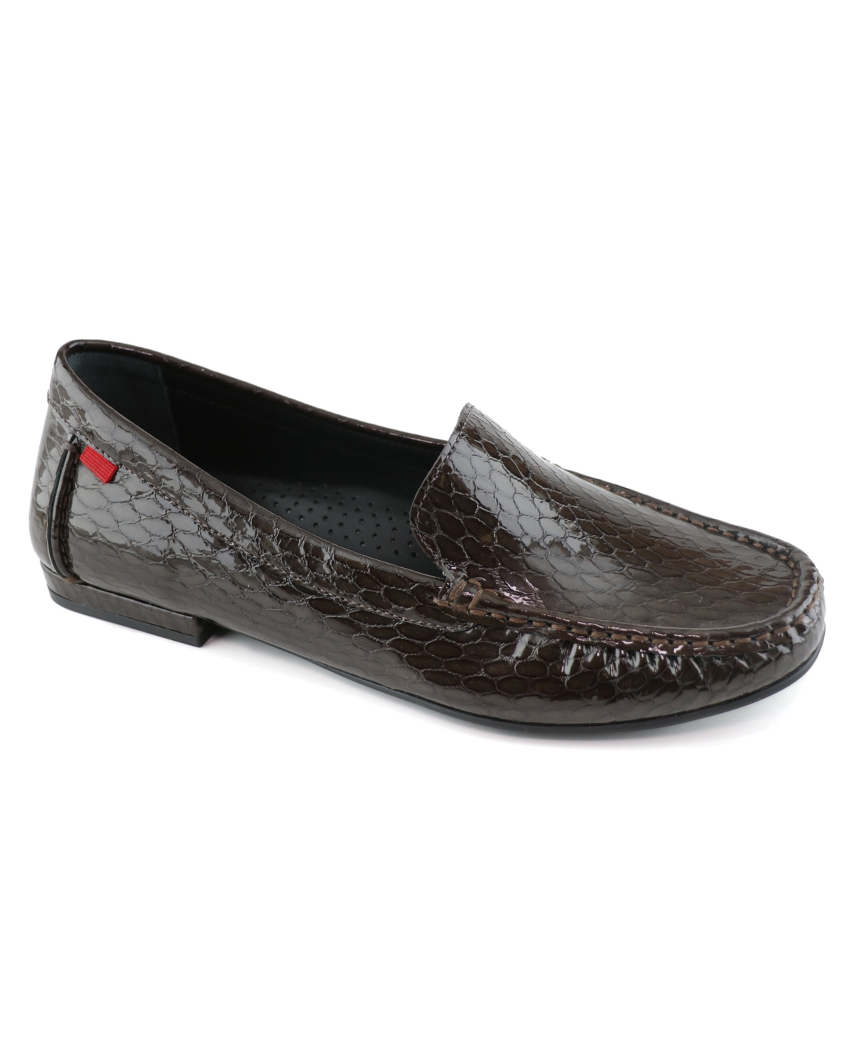 Amsterdam Women's Loafer Shoes - Cafe Croco Patent