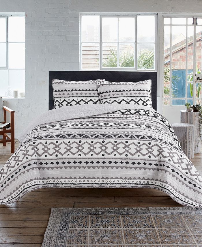 French Connection Adair Quilt Set Collection & Reviews Quilts & Bedspreads Bed & Bath Macy's