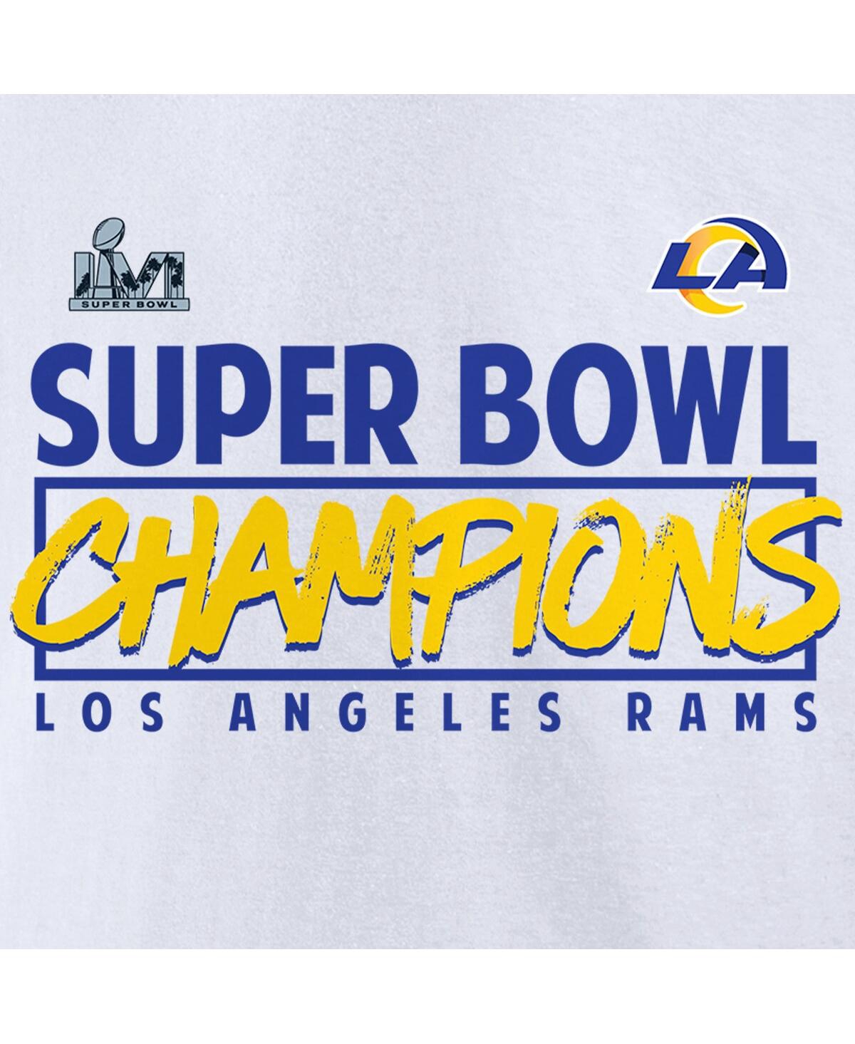 Men's FanaticsLos Angeles Rams Super Bowl Lvi Champions Stacked Roster T-shirt - White