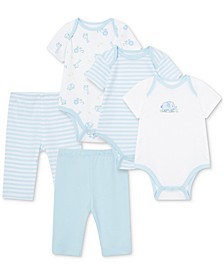 Baby Neutral 5-Pack Bodysuits & Pants Set