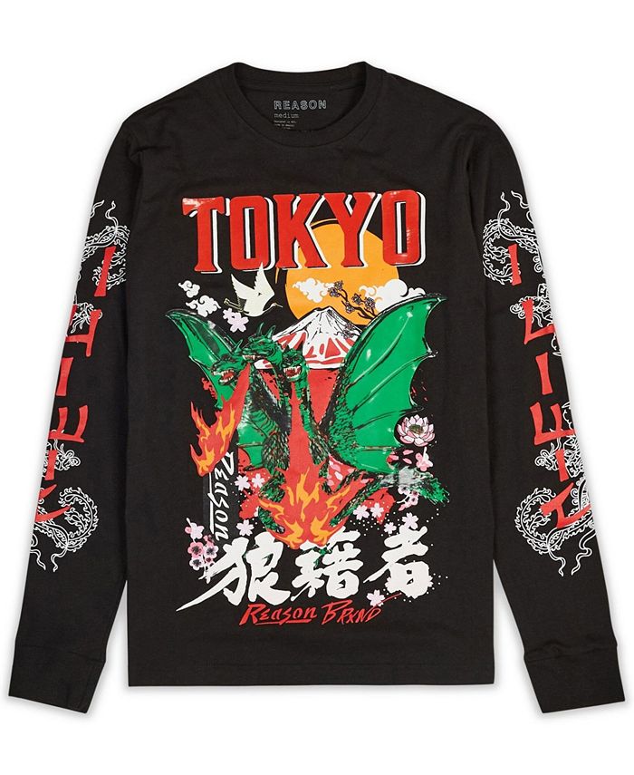 Reason Men's Burn Up Long Sleeves T-shirt - Macy's