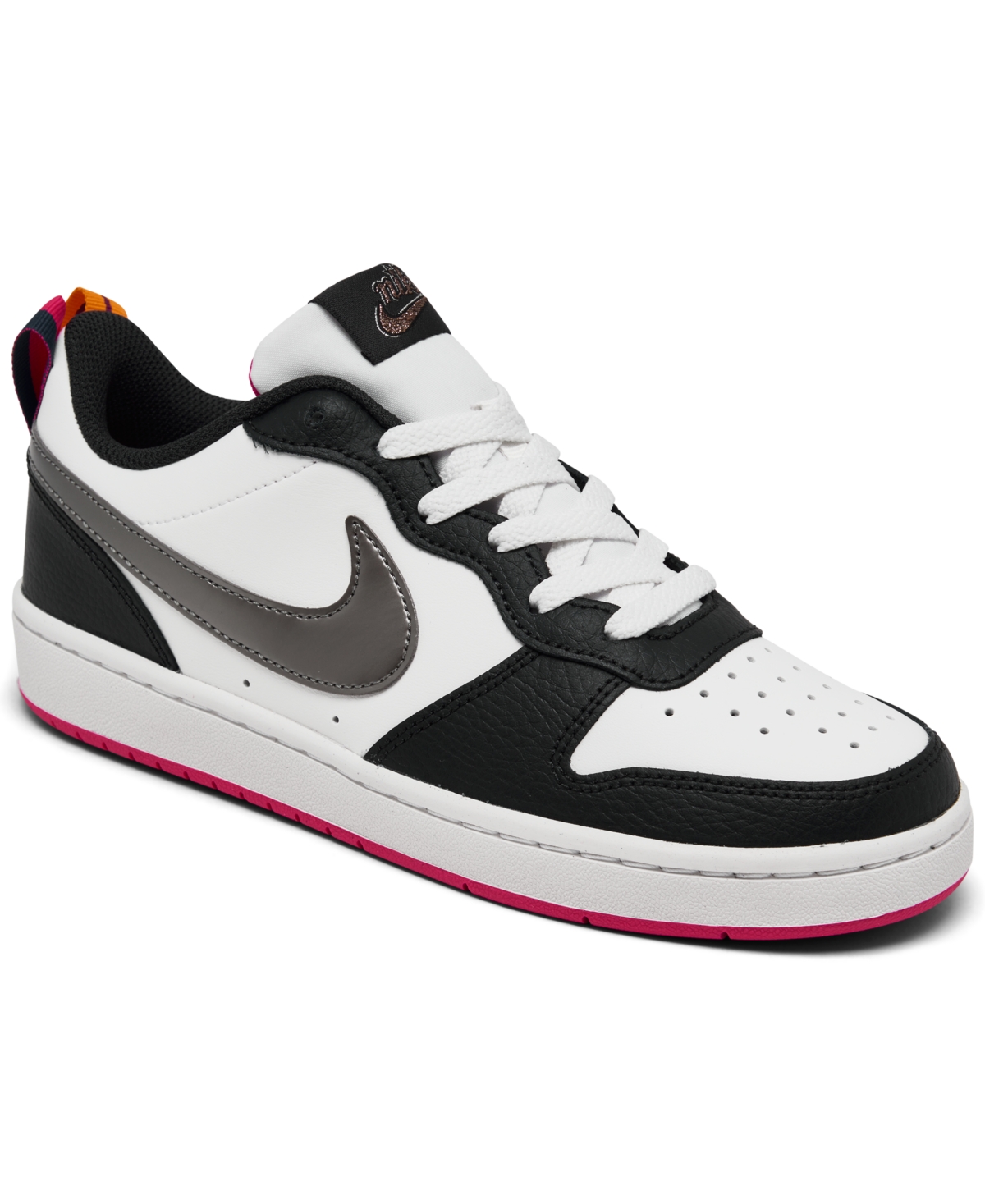 Nike Big Girls Court Borough Low 2 Casual Sneakers From Finish Line In ...