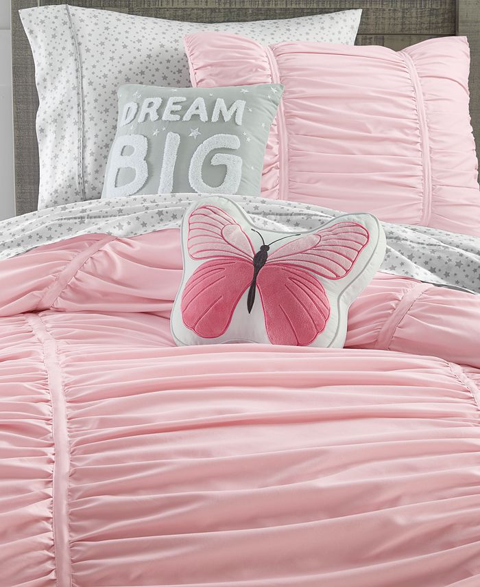 Charter Club Kids CLOSEOUT! Ruched 2Pc. Comforter Set, Twin/Twin XL, Created for Macy's Macy's