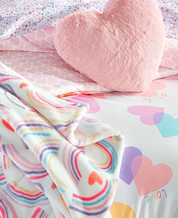Macy's Charter Club Kids Painted Hearts 2-Pc. Comforter Set, Twin