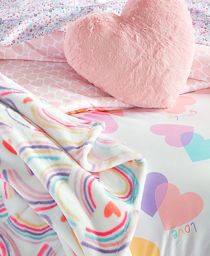 Macy's Charter Club Kids Painted Hearts 2Pc. Comforter Set, Twin/Twin