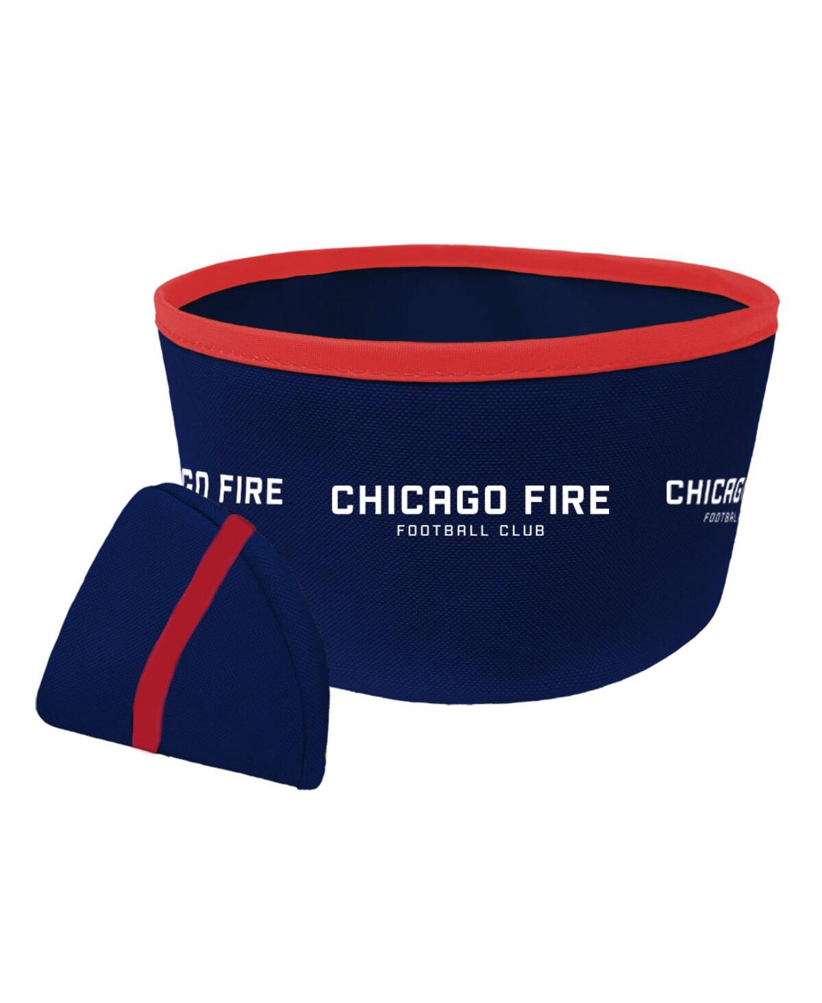 Chicago Fire Collapsible Travel Dog Bowl - Navy