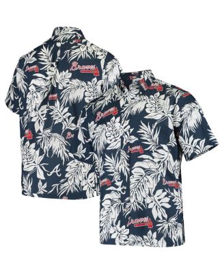 Men's Reyn Spooner Navy Atlanta Braves Aloha Button-Down Shirt