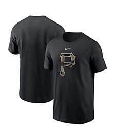 Men's Black Pittsburgh Pirates Team Camo Logo Performance T-shirt