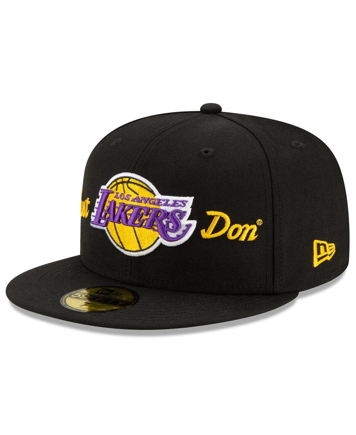 Men's New Era x Just DonLos Angeles Lakers 59FIFTY Fitted Hat - Black