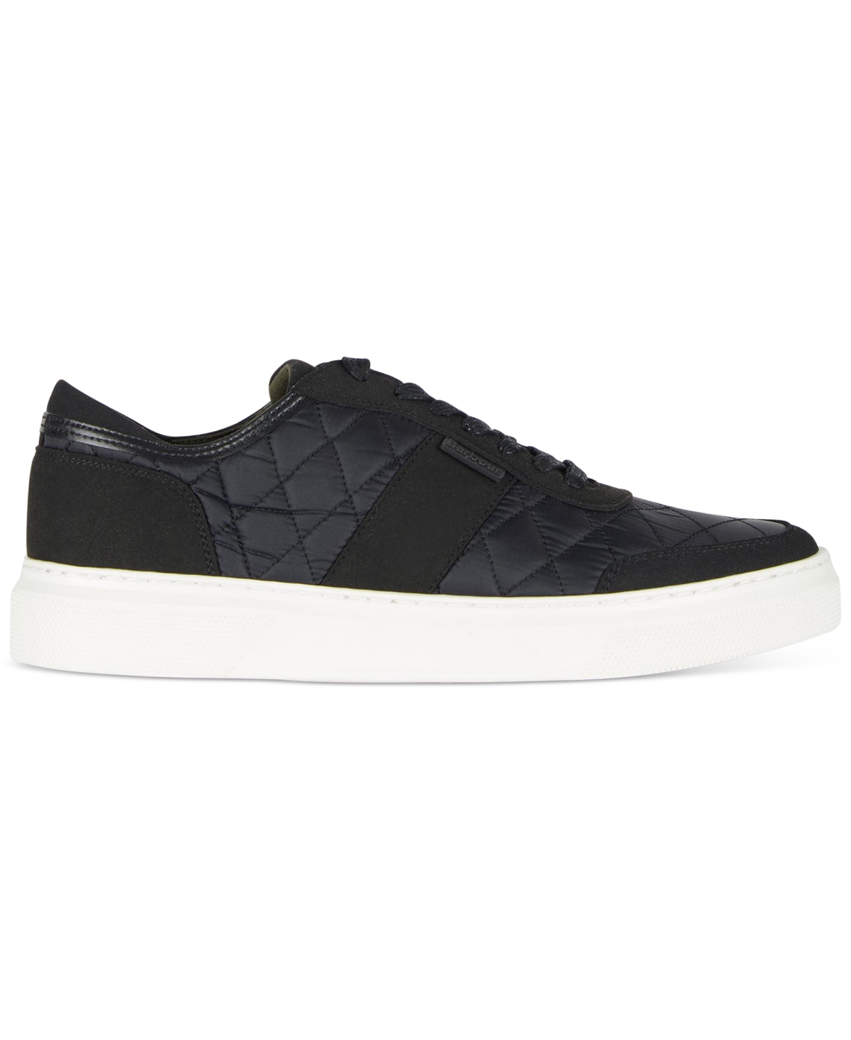 Barbour Men's Liddesdale Diamond Quilted Sneaker Men's Shoes In Black