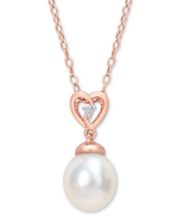 Macys pink outlet pearl necklace