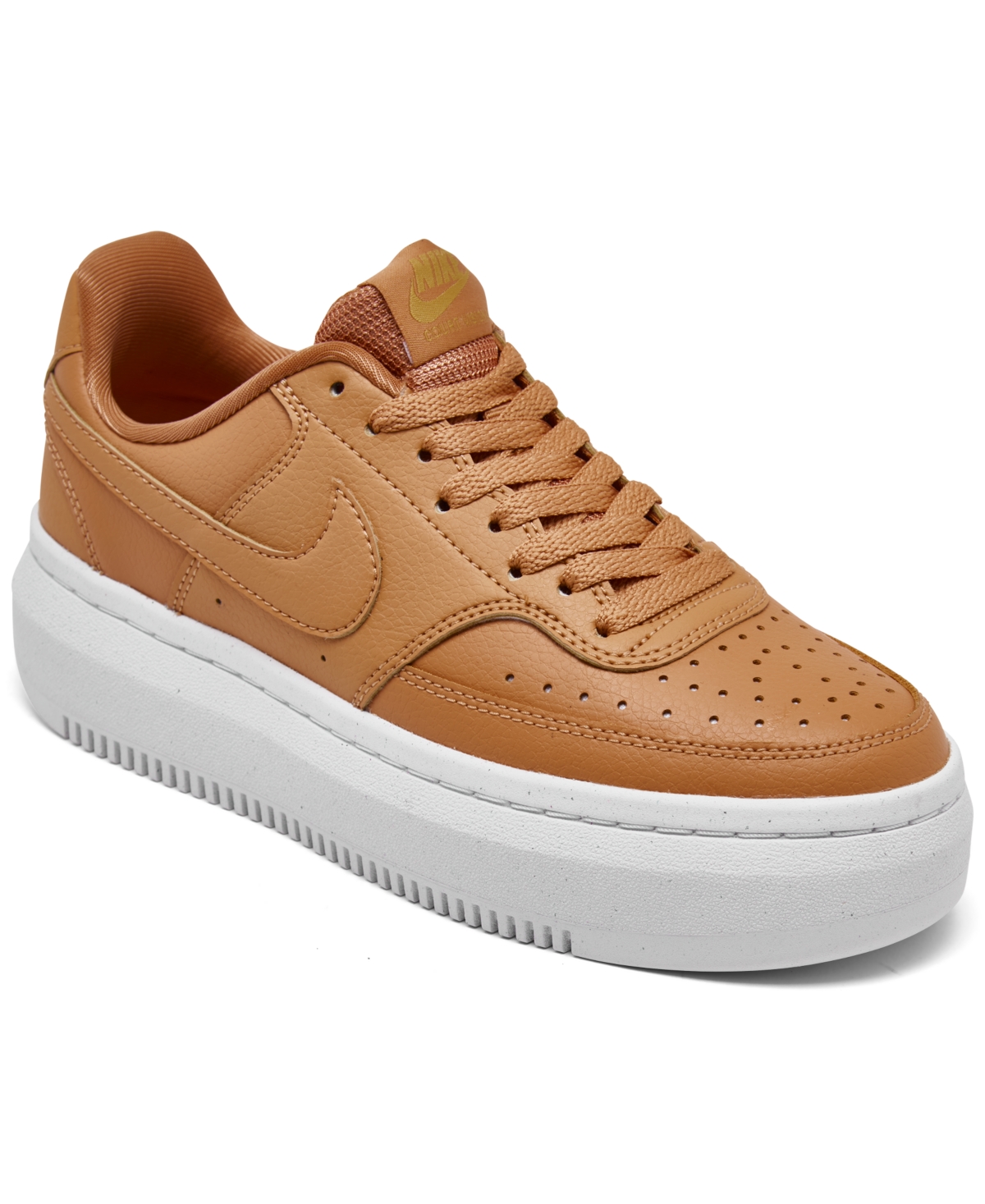 Nike Women s Court Vision Alta Leather Platform Casual Sneakers From