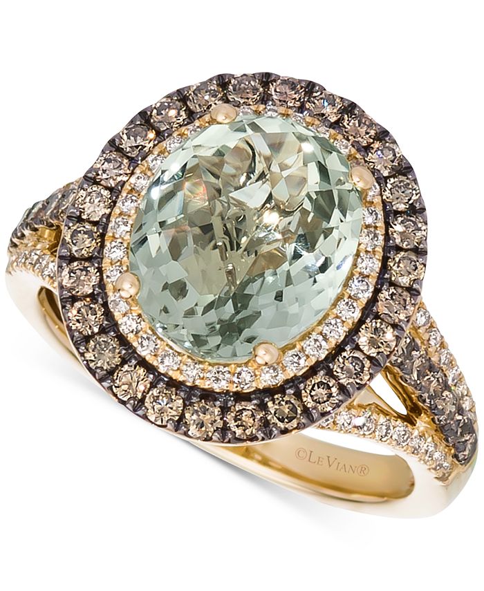 Le vian sale green amethyst ring