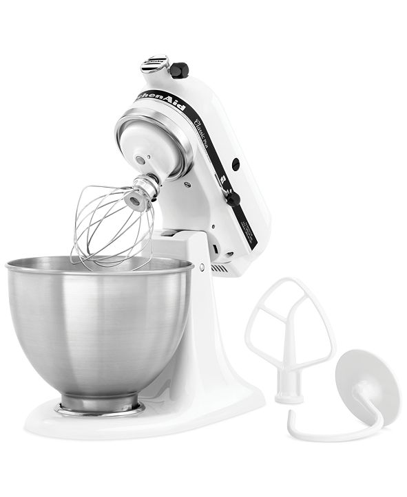 KitchenAid KSM75WH Classic Plus 4.5Quart Tilt Head Stand Mixer