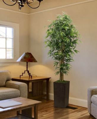 Vintage Home 84" Tall Silk Bamboo Tree Artificial Lifelike Faux W ...