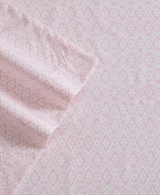 Printed Cotton Percale 4-Pc. Sheet Set, Queen