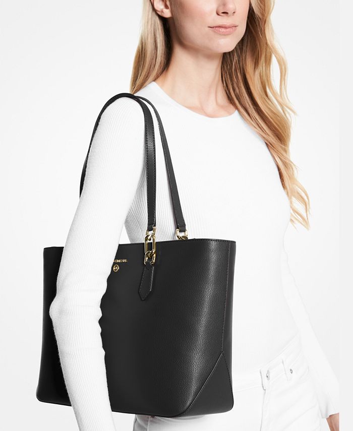 Michael Kors Laney Medium Leather Top Zip Tote Bag Macy's