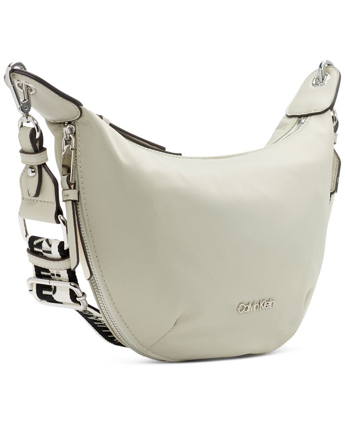 Calvin Klein Maddi Crossbody Brown/Khaki/White One Size: Handbags