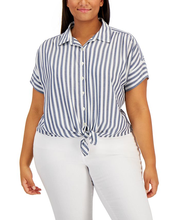 Macy's style and co plus size tops clearance
