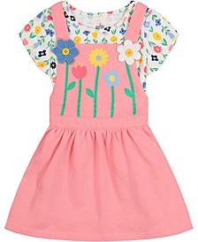 Baby Girl Floral T-shirt and Blooming French Terry Skirtall Set, 2 Piece