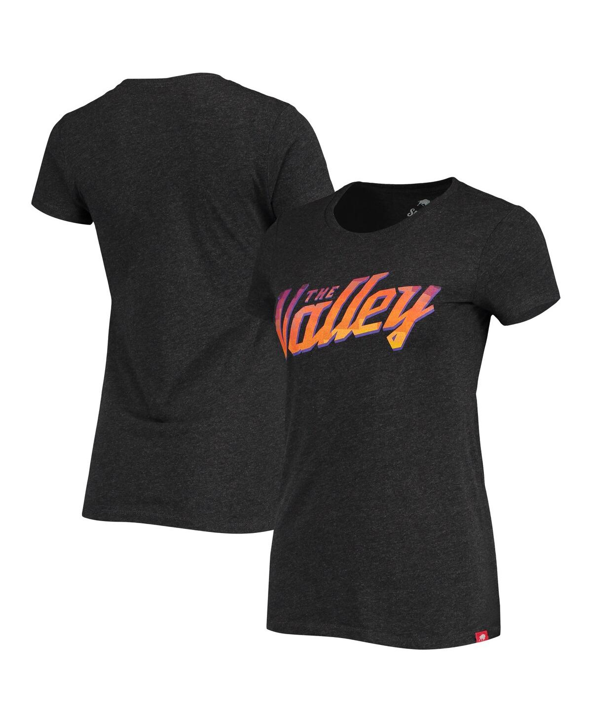Women's Sportiqe Black Phoenix Suns The Valley City Edition T-shirt - Black