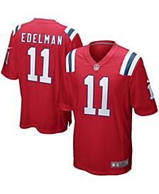 Boys Youth Julian Edelman Red New England Patriots Alternate Game Jersey