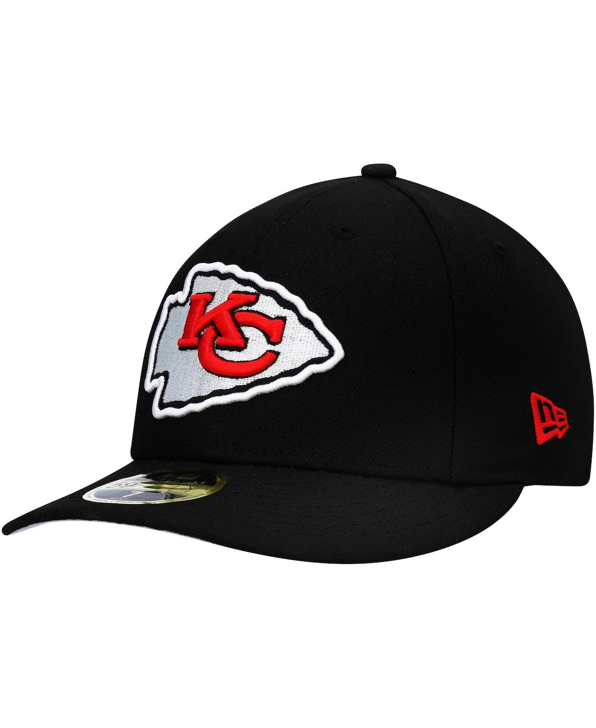 Men's New Era Black Kansas City Chiefs Omaha Low Profile 59Fifty Fitted Hat