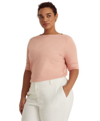 macy's ralph lauren plus size tops