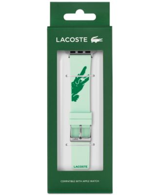 Crocodile Print Turquoise Silicone Strap for Apple Watch&reg; 38mm/40mm