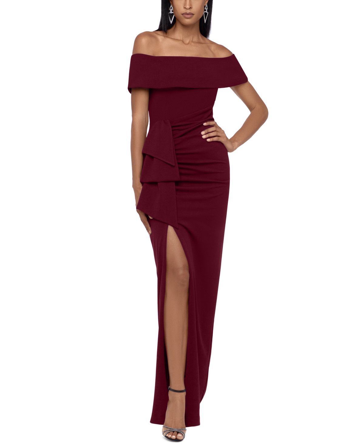 Xscape Off-The-Shoulder Gown