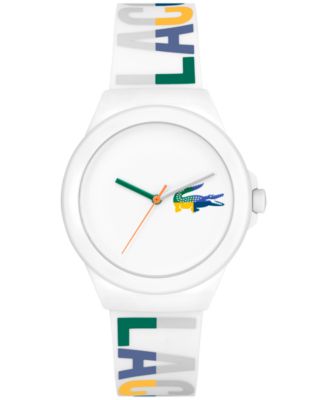 Lacoste - Unisex NeoCroc White Silicone Strap Watch 38mm