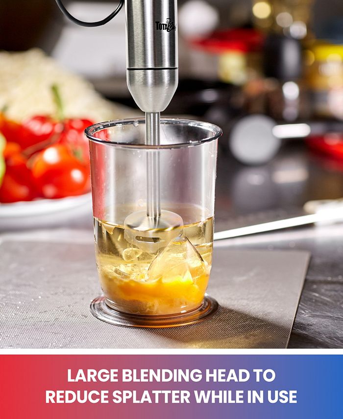 Total Chef Variable Speed Immersion Hand Blender 225 W with Turbo Boost