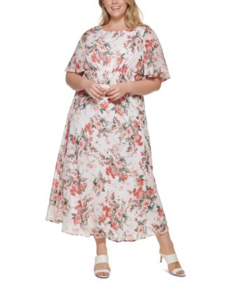 calvin klein plus size dresses at macys