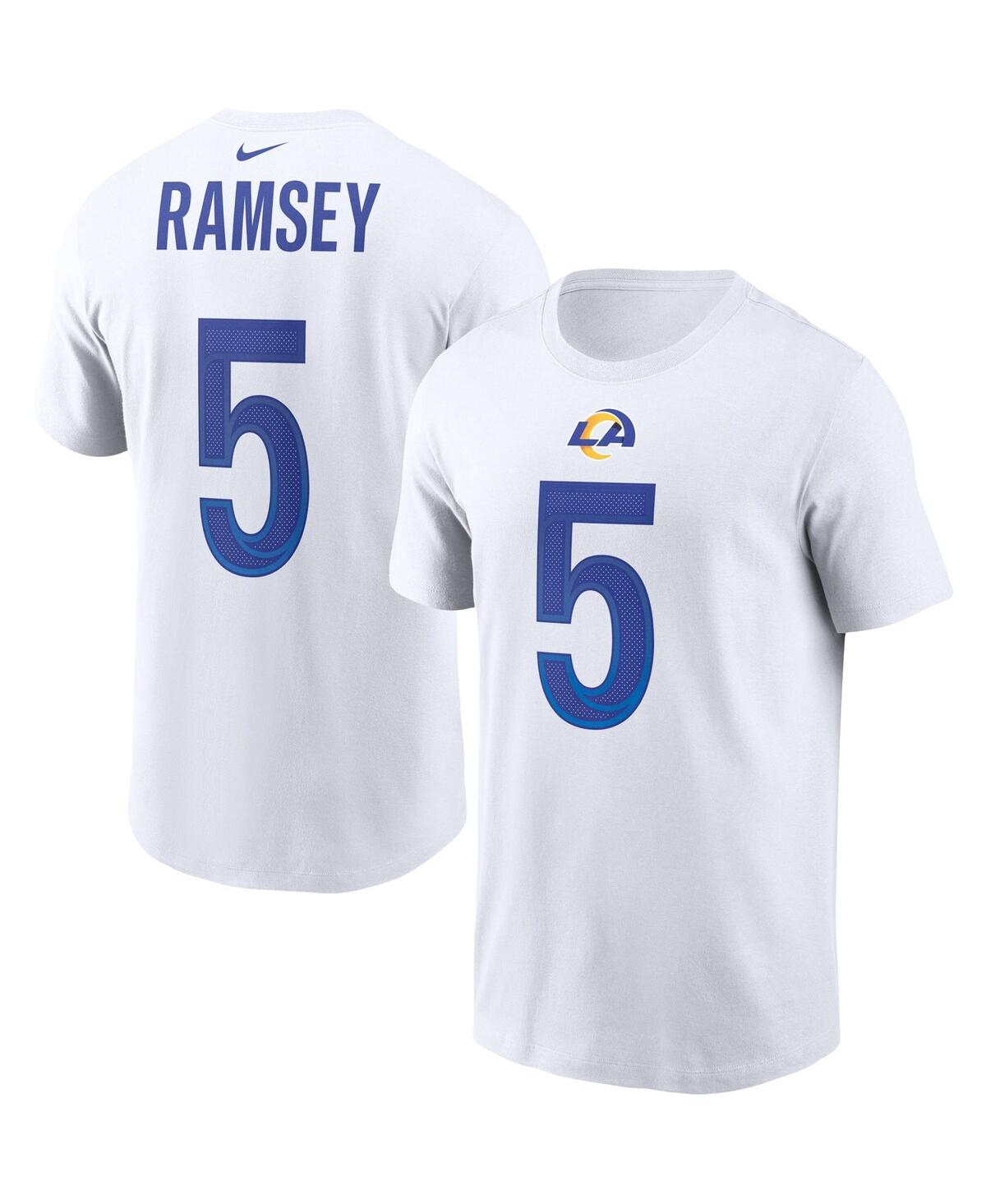 Men's Nike Jalen RamseyLos Angeles Rams Player Name Number T-shirt - White