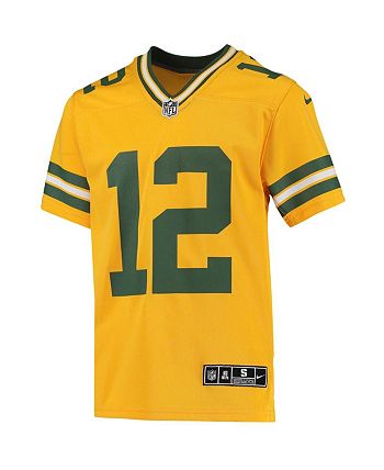 Yellow green bay store packers jersey