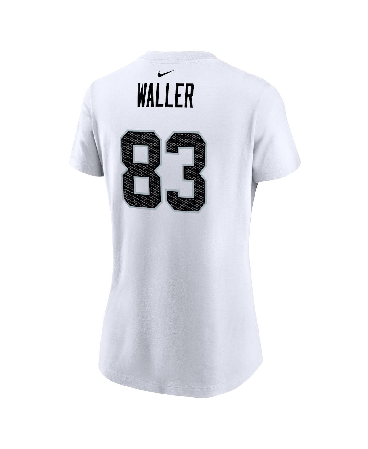 Women's Nike Darren WallerLas Vegas Raiders Player Name Number T-shirt - White