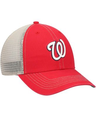 Men's '47 Red Washington Nationals Trawler Clean Up Trucker Snapback Hat